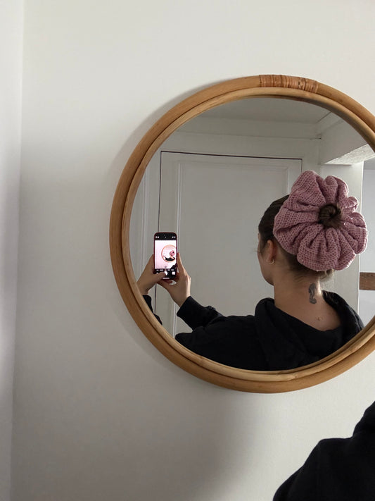 Knitted Hair Piece with Sequins