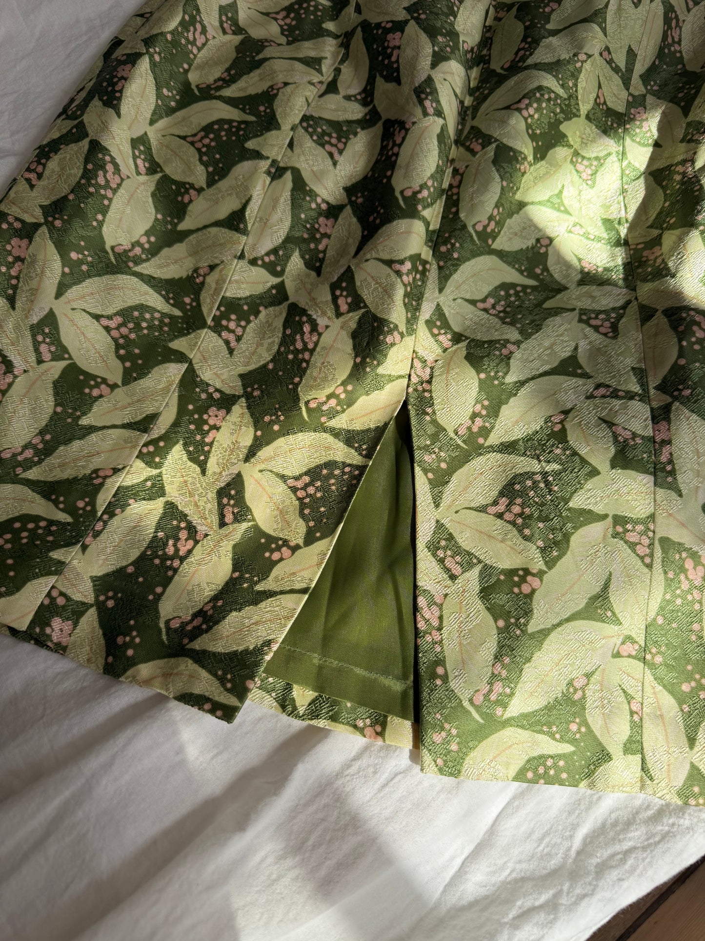 Vintage Strapless Floral Dress