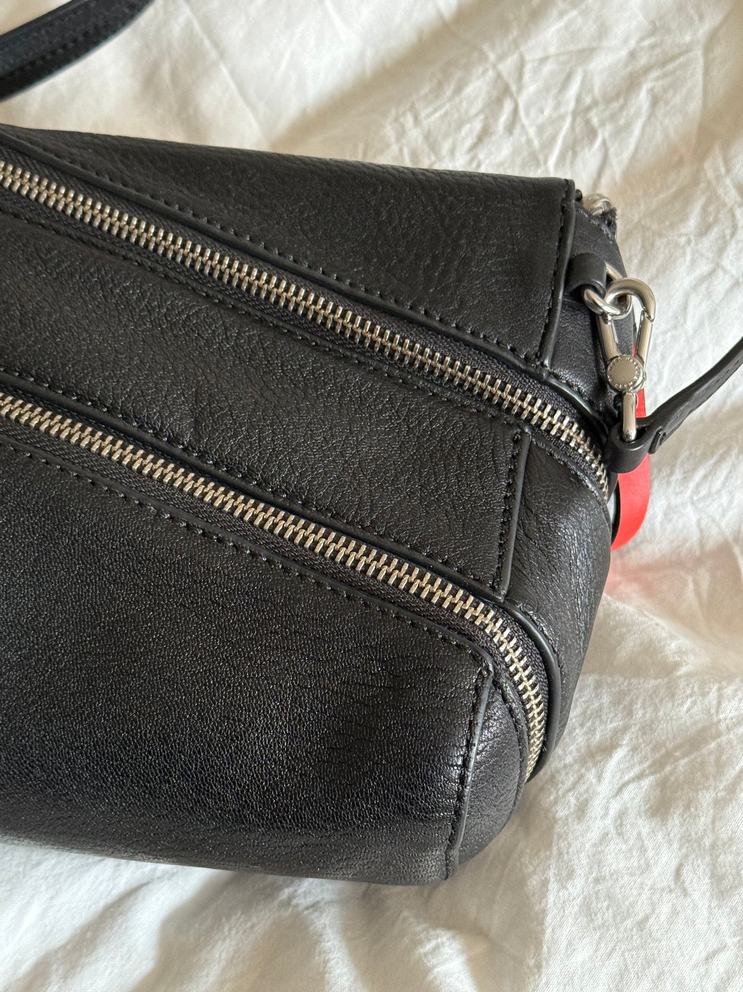 Marc Jacobs Leather Crossbody Bag with Zipper Details
