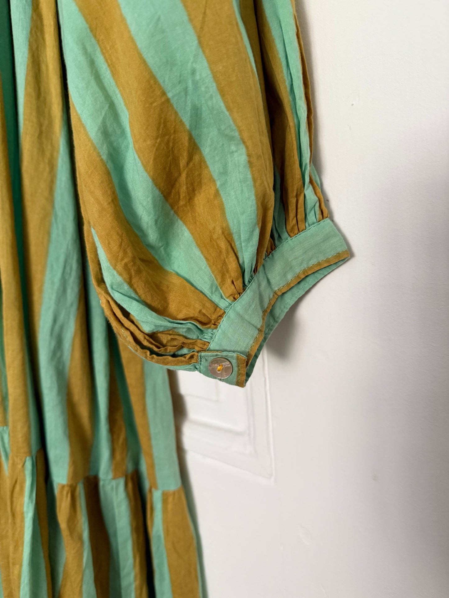Matta Striped A-Line Maxi Dress