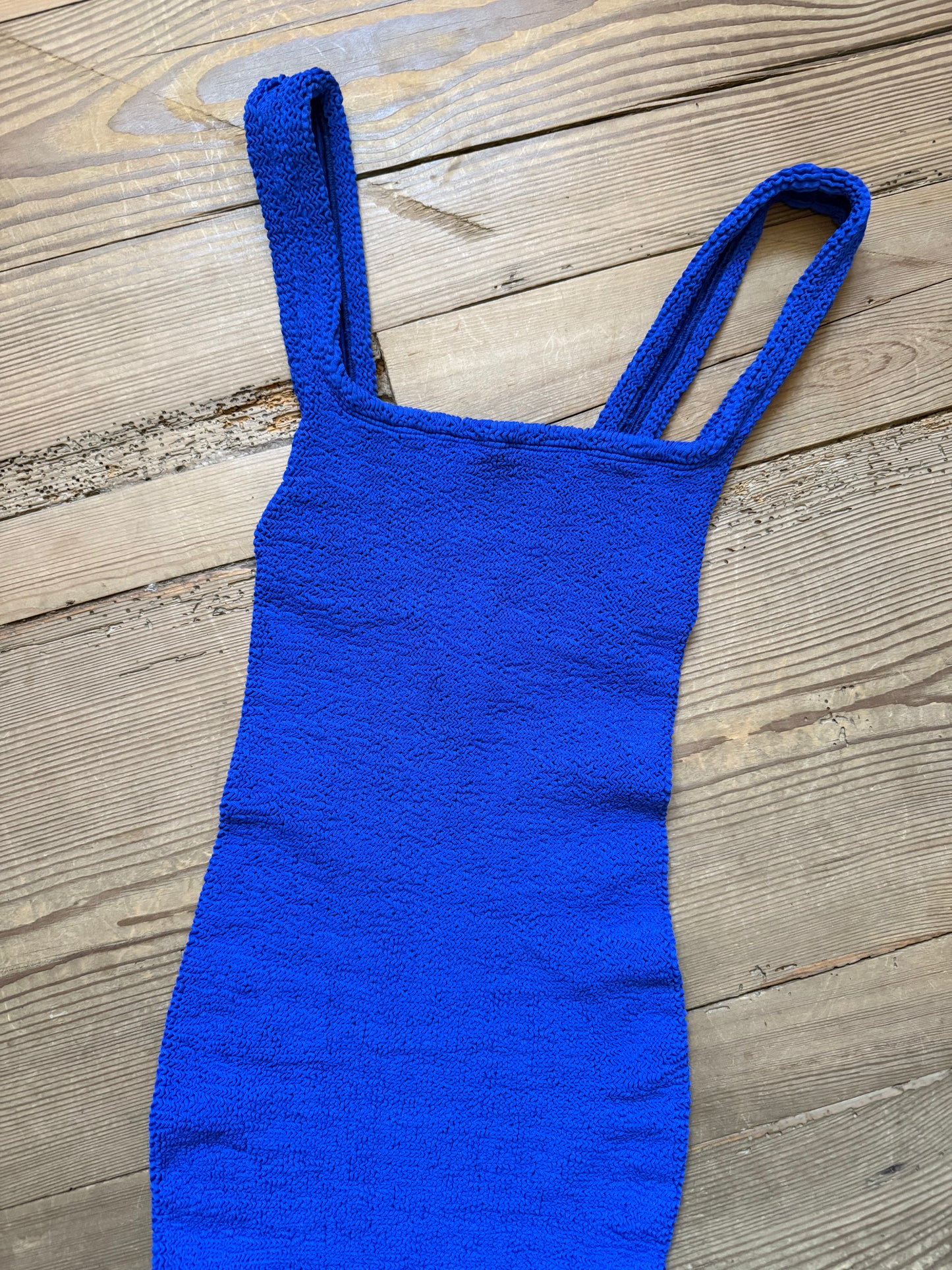 Hunza Royal Blue Bodycon Dress