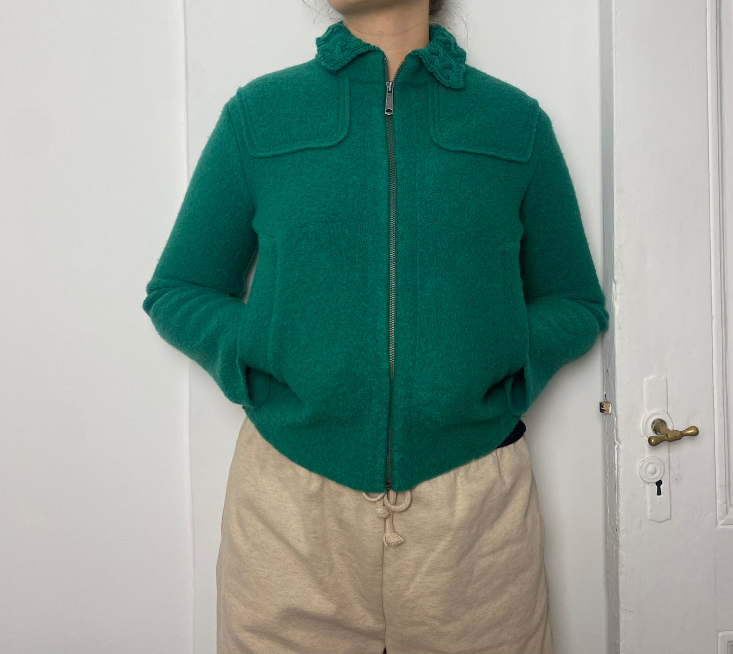 Green Diesel Jacket Made From 100% Wool