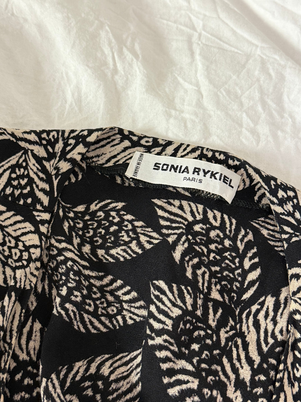 Rare Vintage Sonia Rykiel Set with Leaf Pattern