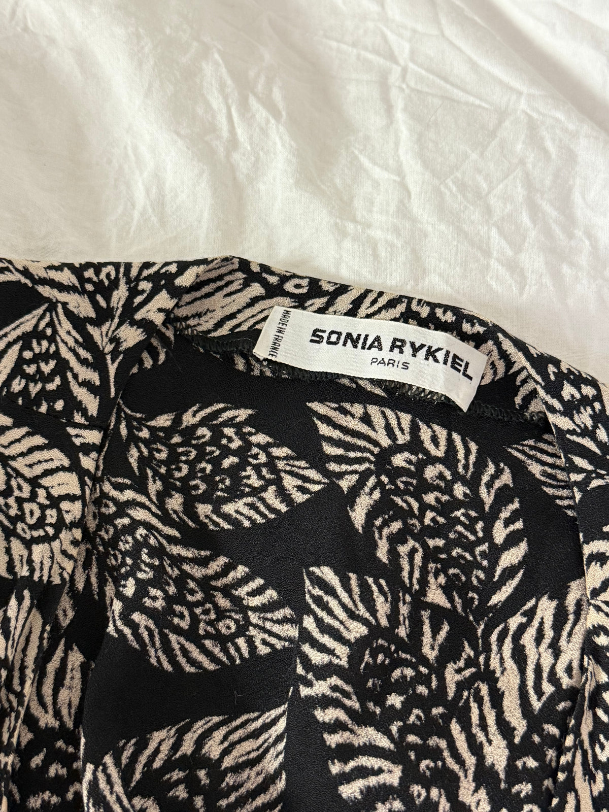 Rare Vintage Sonia Rykiel Set with Leaf Pattern