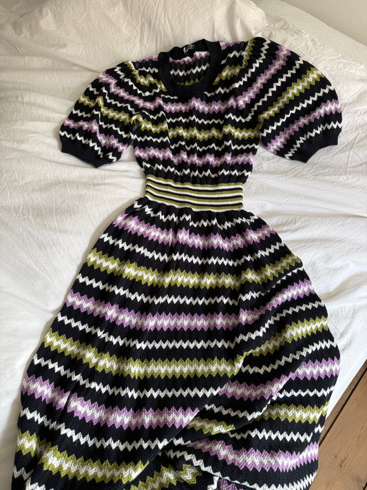 ME+EM Zigzag Print Maxi Dress
