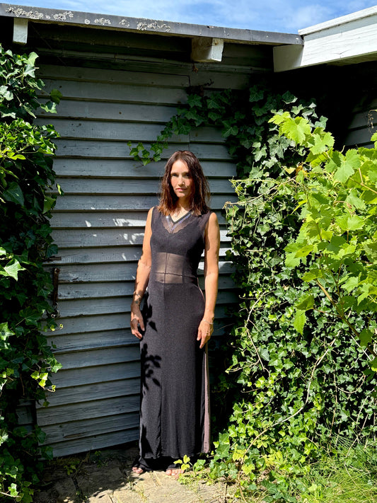 Saks Potts Mesh Set with Shimmering Details