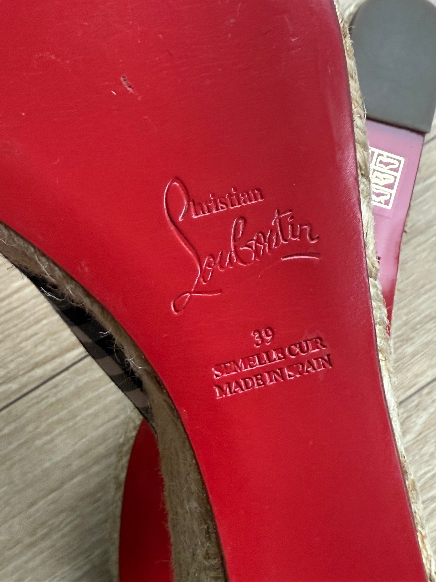 Christian Louboutin Espadrillas in Black and White