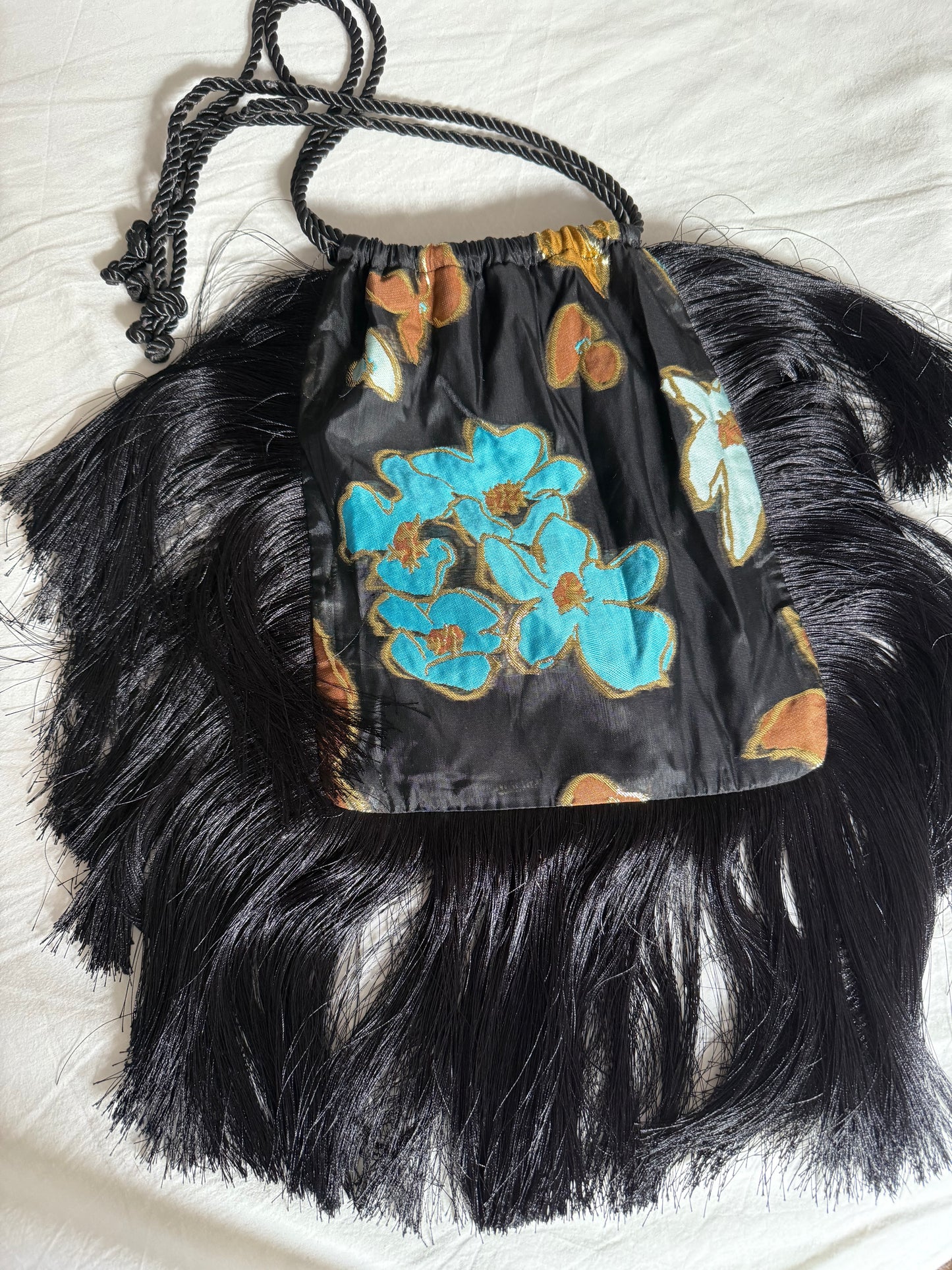 Stine Goya Flower and Fringe Bag