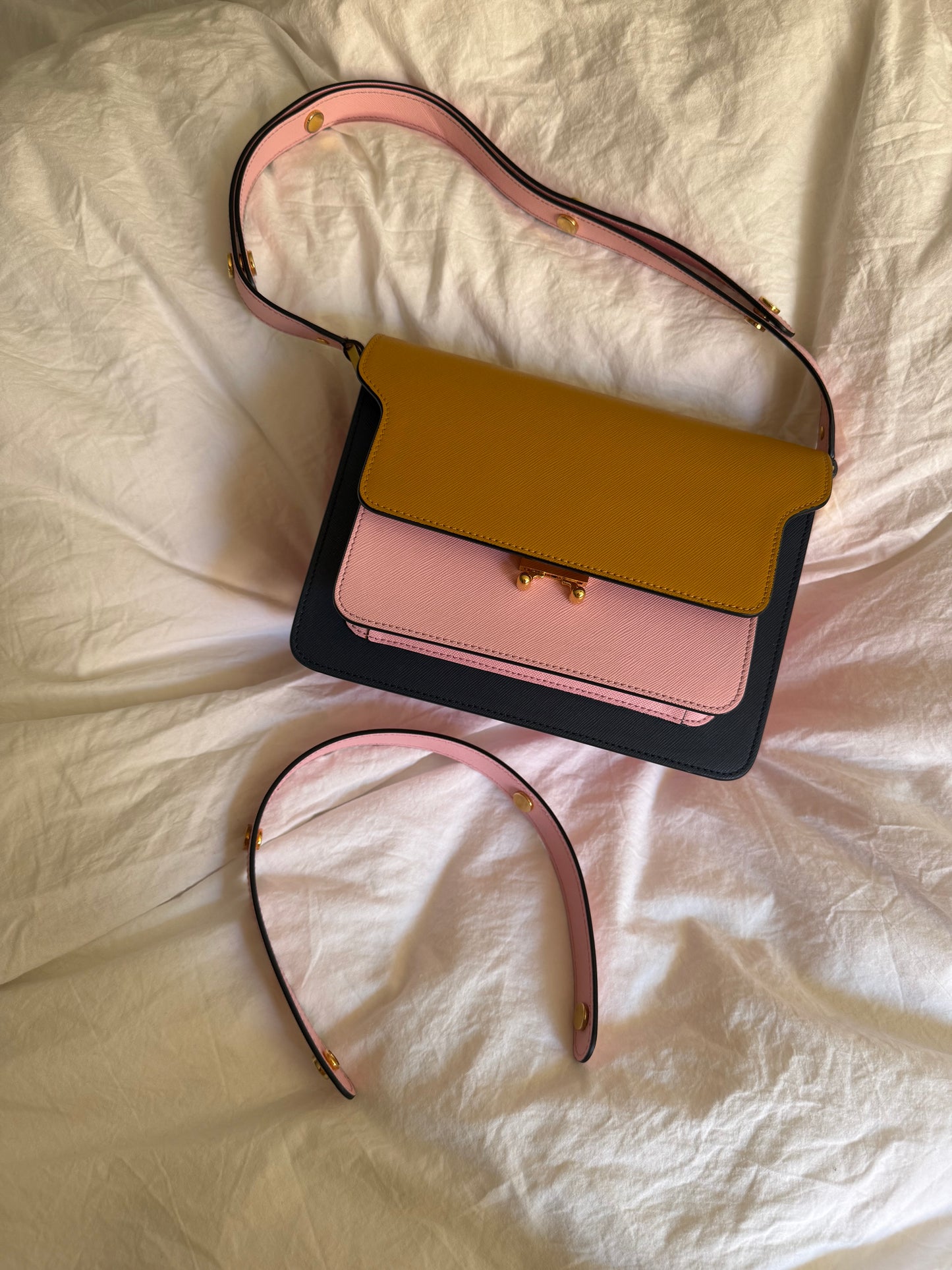 MARNI Saffiano Medium Trunk Bag