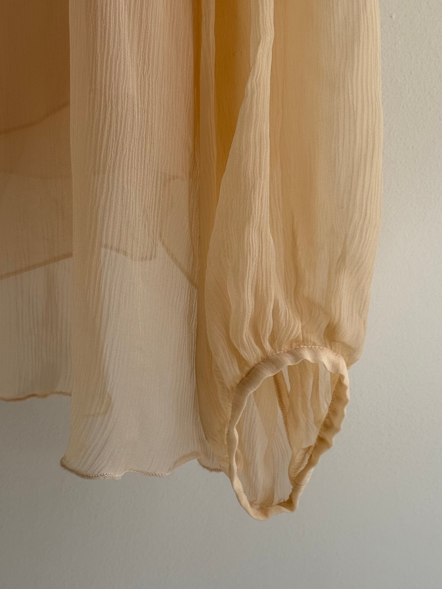 Vintage See by Chloé Silk Ruffle Blouse