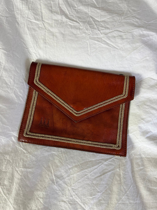 Vintage Leather Clutch