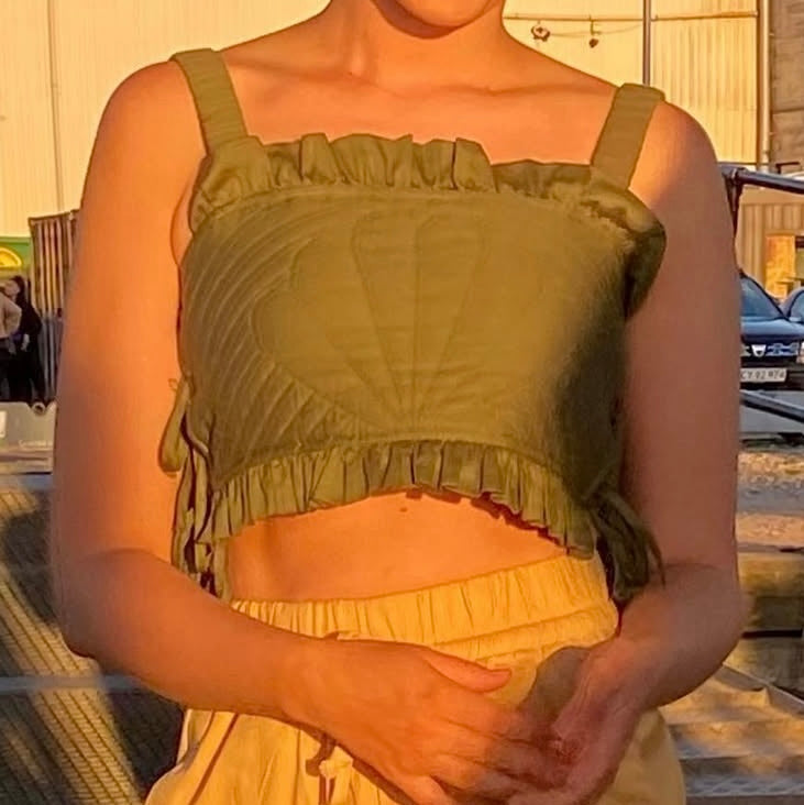 Sea New York Green Shell Top