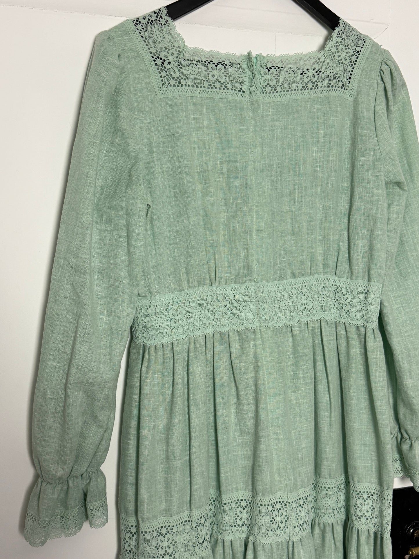 Vintage Mint Green Maxi Dress