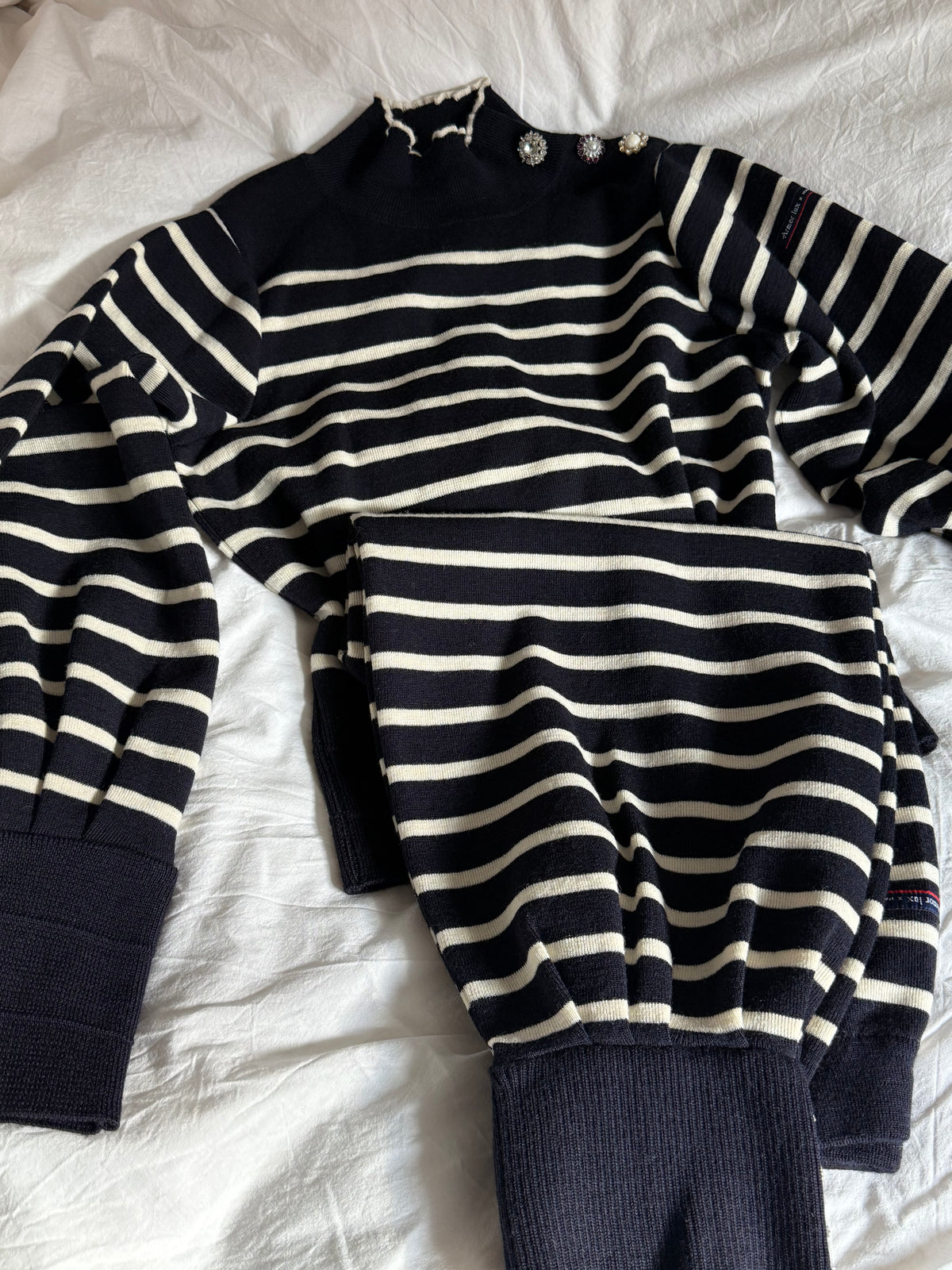Rare Marc Jacobs Striped Virgin Wool Sweater and Capri Trousers