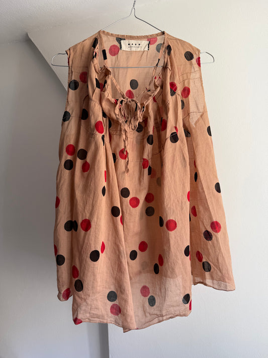 Marni Winter Edition 2010 Polka Dot Cotton Top