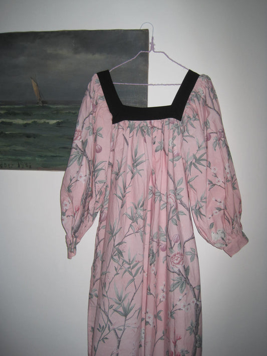 BATSHEVA X LAURA ASHLEY Midi Dress with Flower and Butterfly Pattern