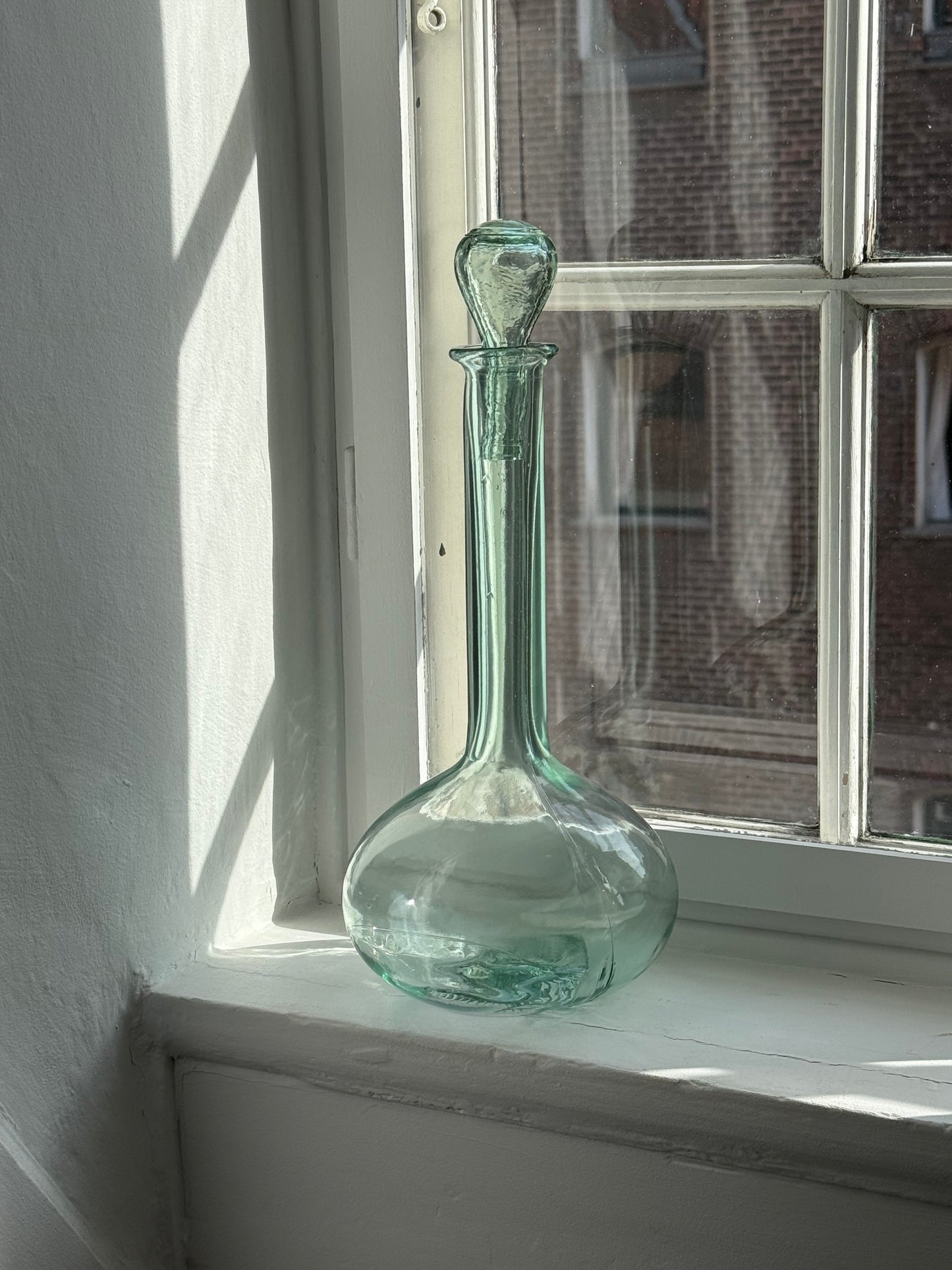 Vintage Glass Decanter with Stopper