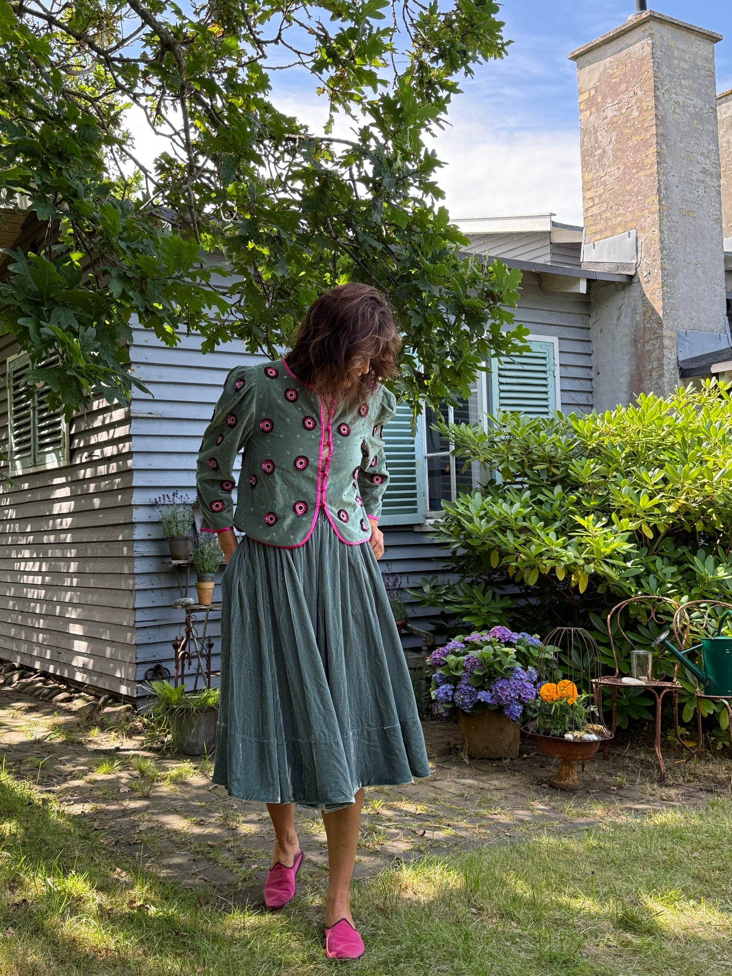 Caro Editions Velvet Skirt