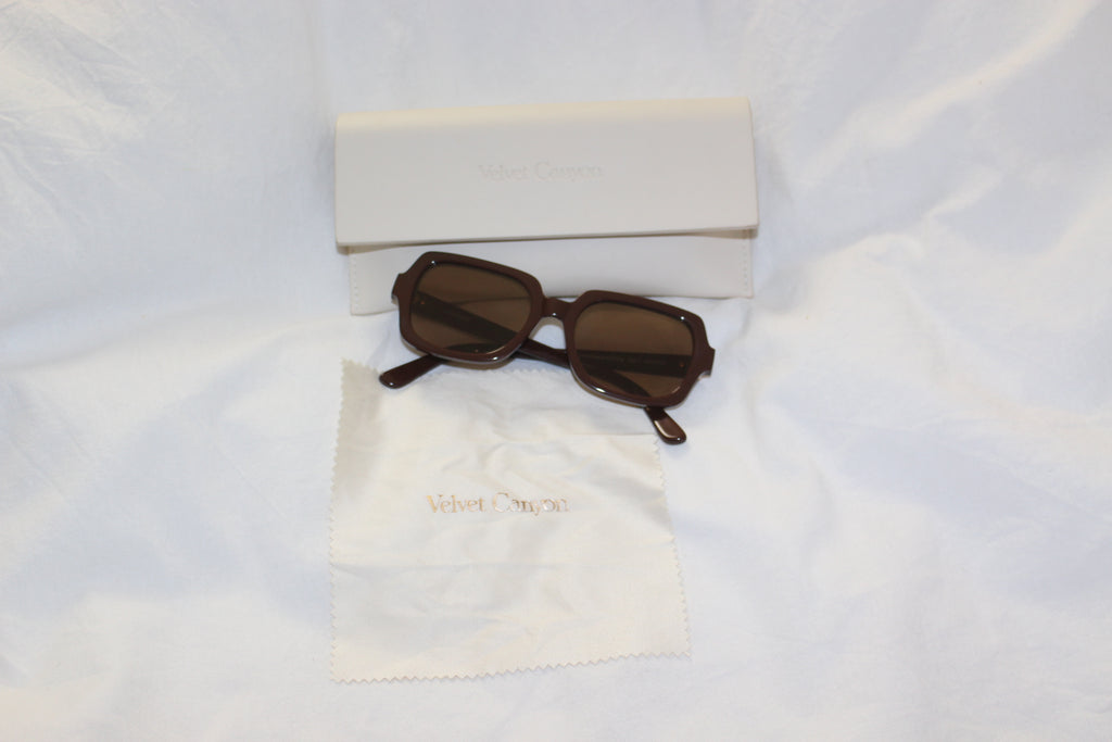 Brown Velvet Canyon Sunglasses