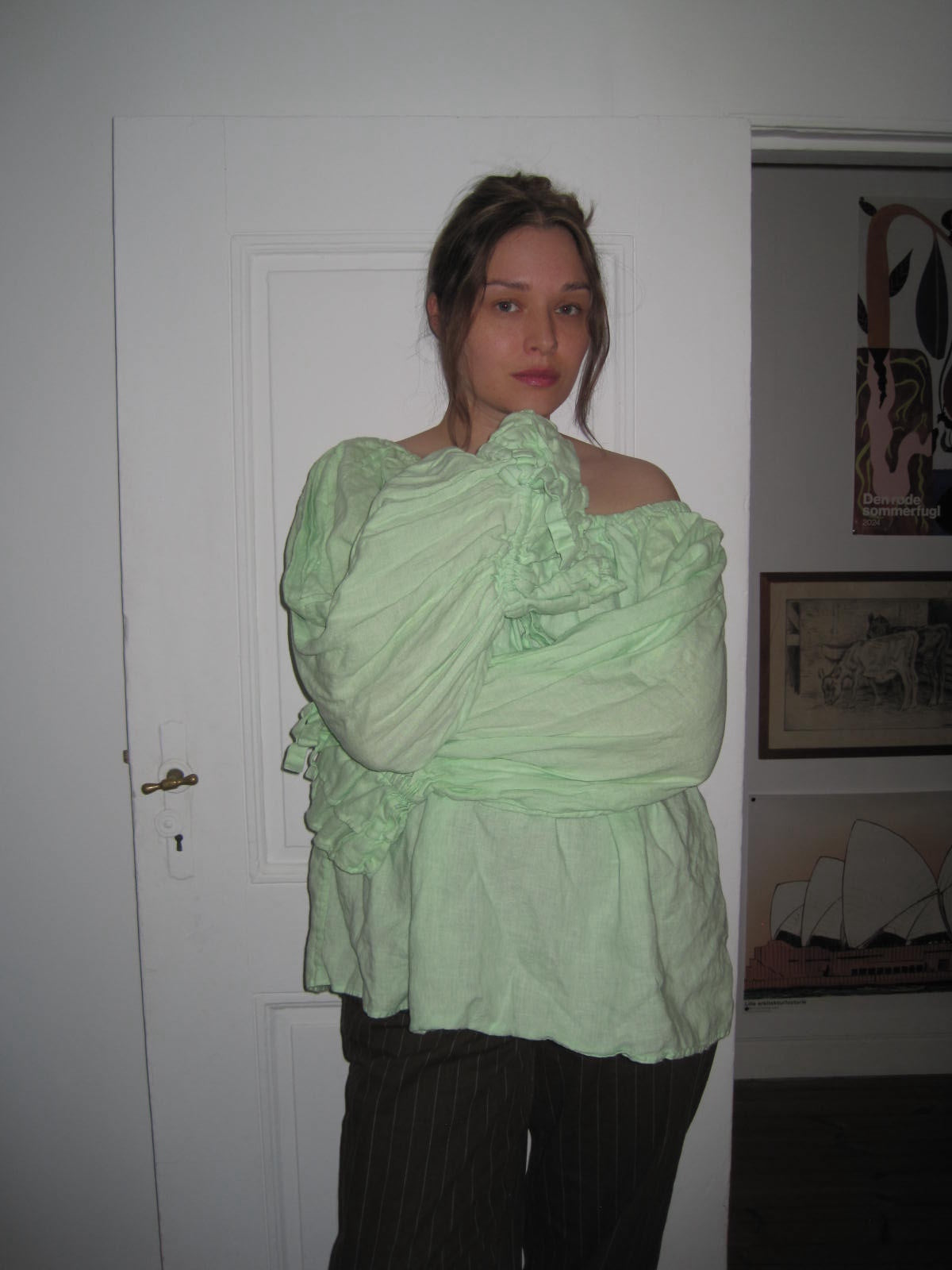Sleeper Green Balloon Blouse