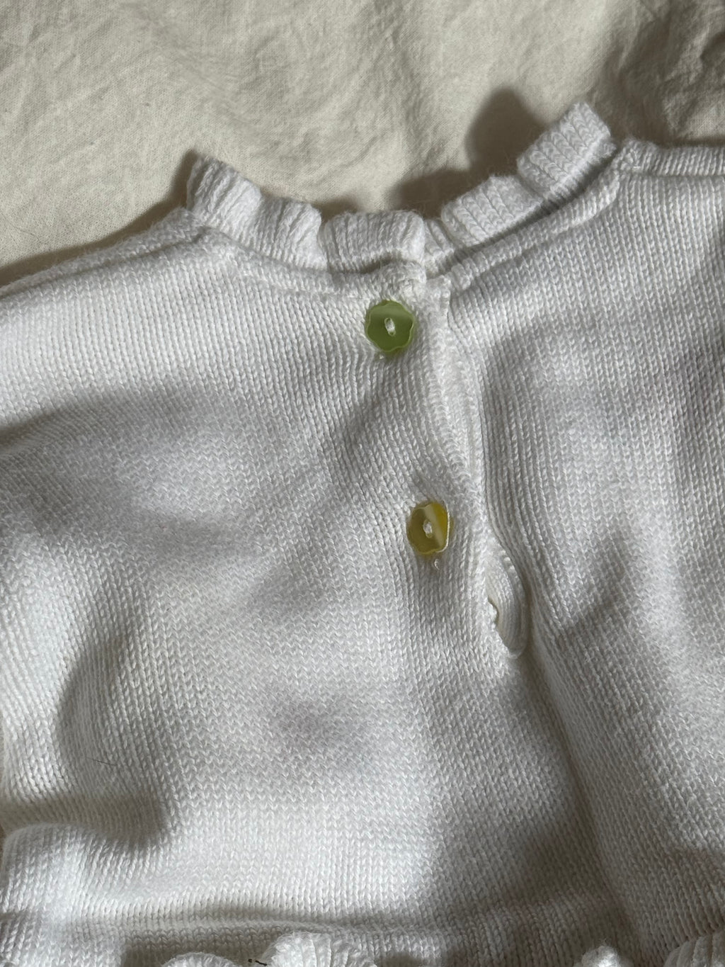 Vintage Baby Flower and Knit Dress