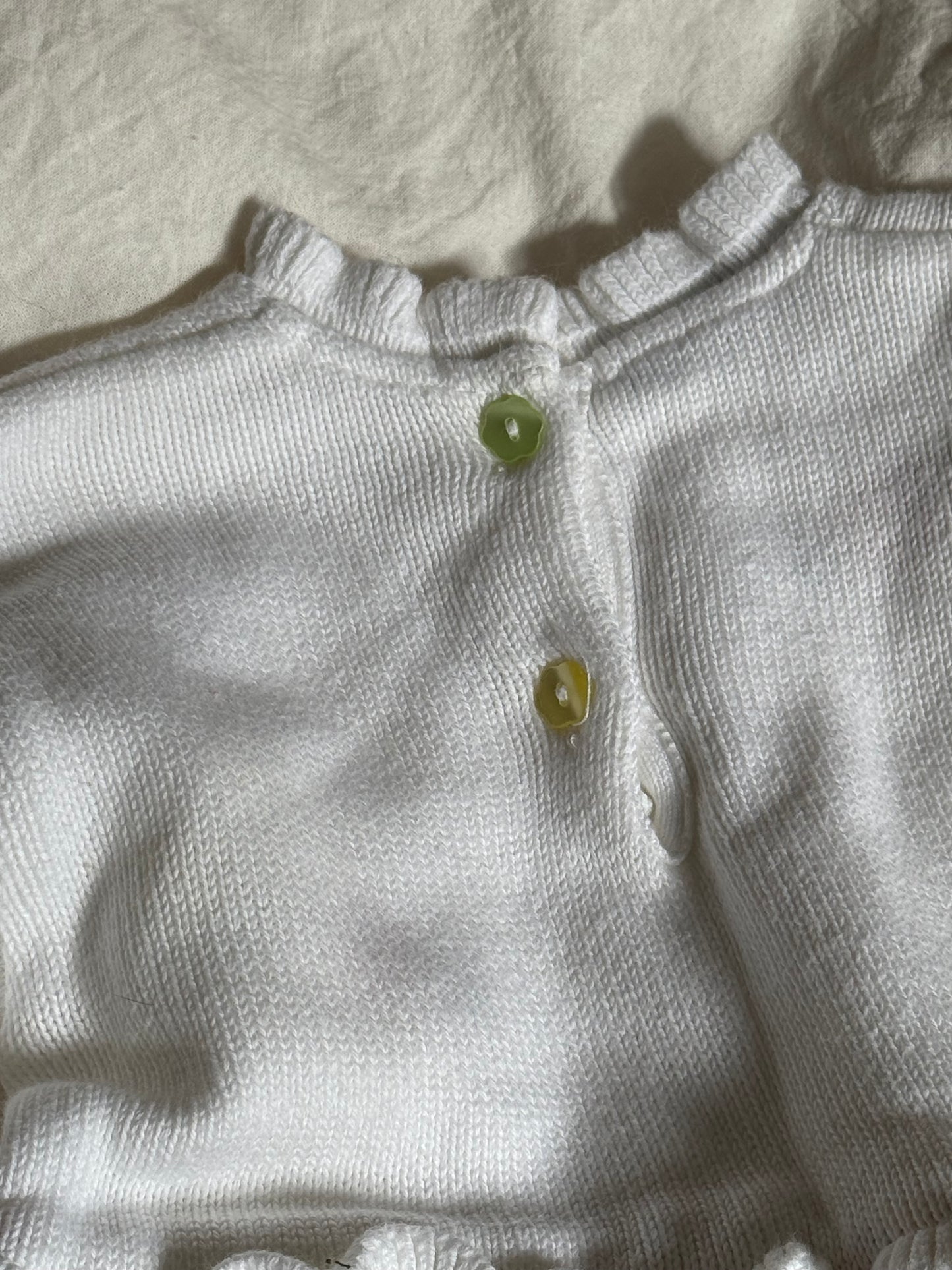 Vintage Baby Flower and Knit Dress