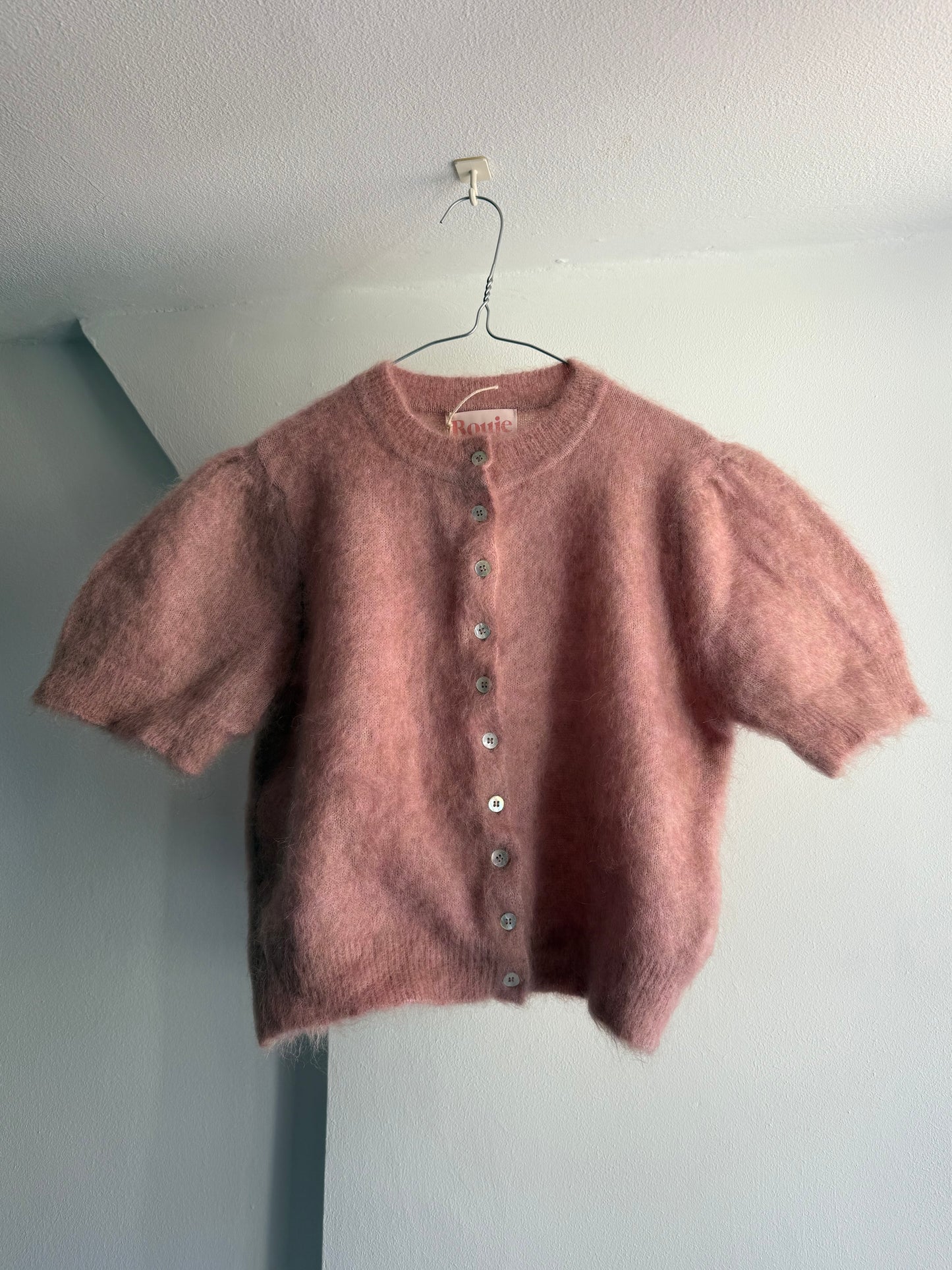 Rouje Alpaka and Mohair Blend Cropped Cardigan