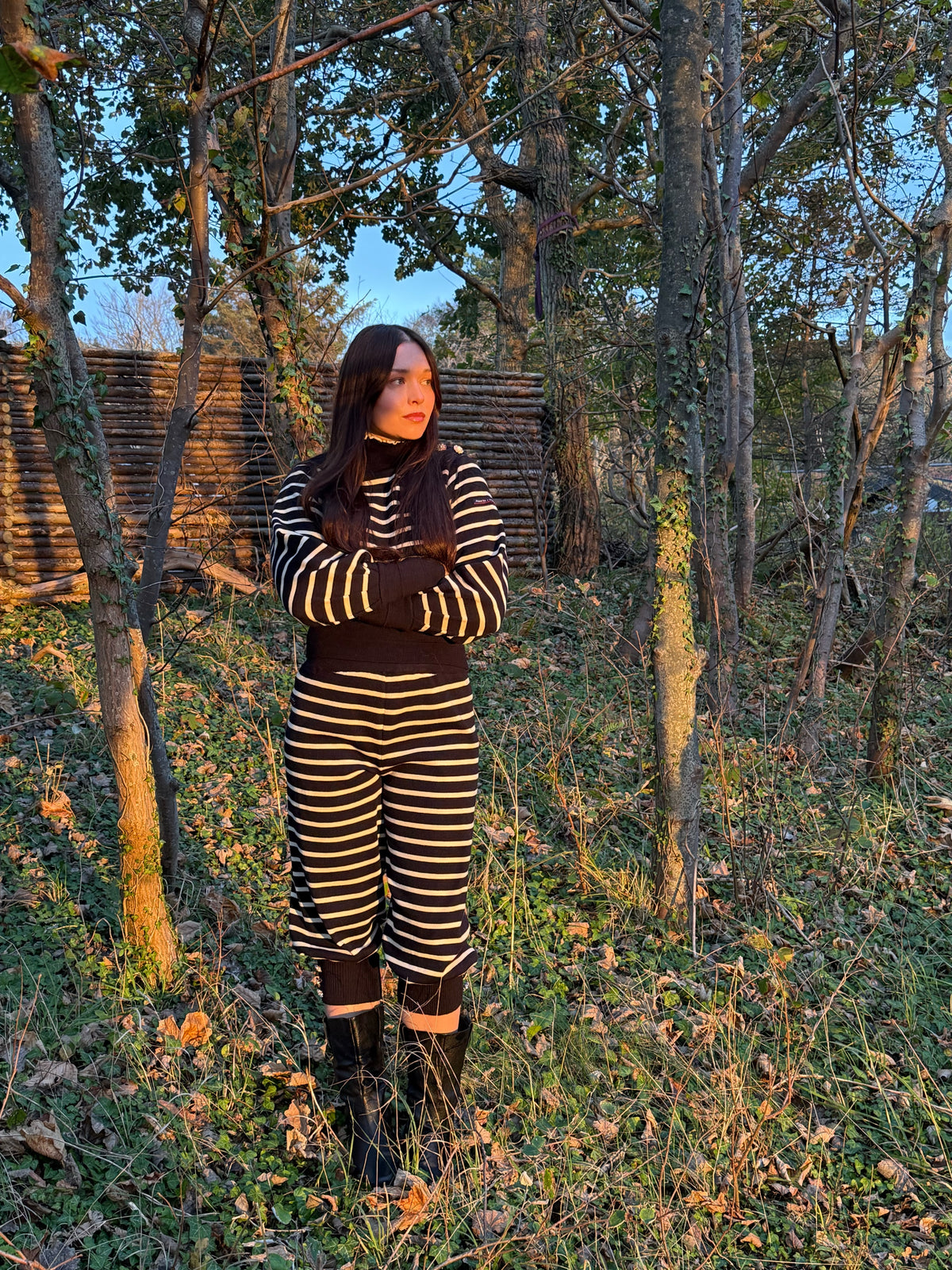 Rare Marc Jacobs Striped Virgin Wool Sweater and Capri Trousers