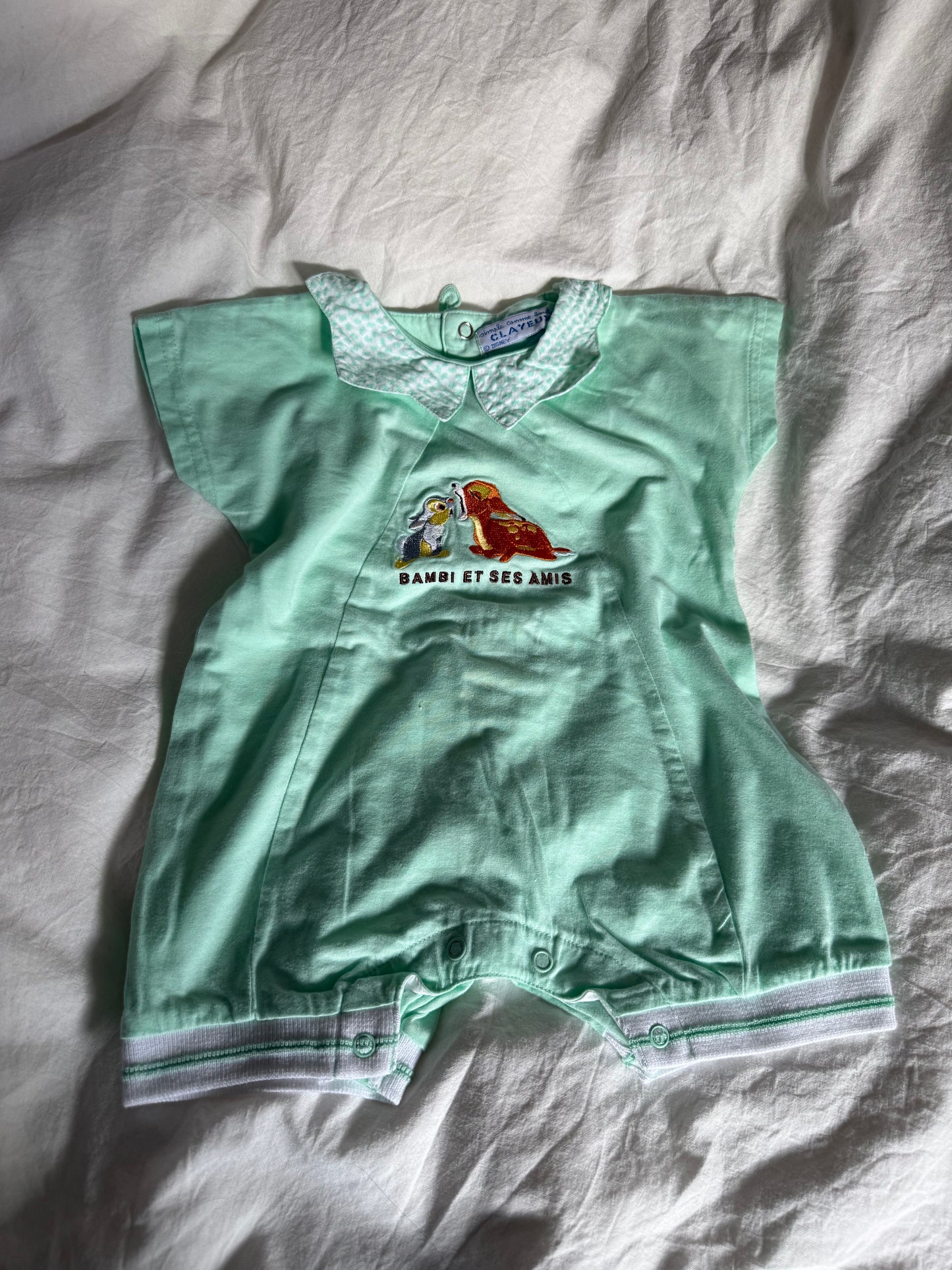 Vintage Baby Rumper with Disney Motifs