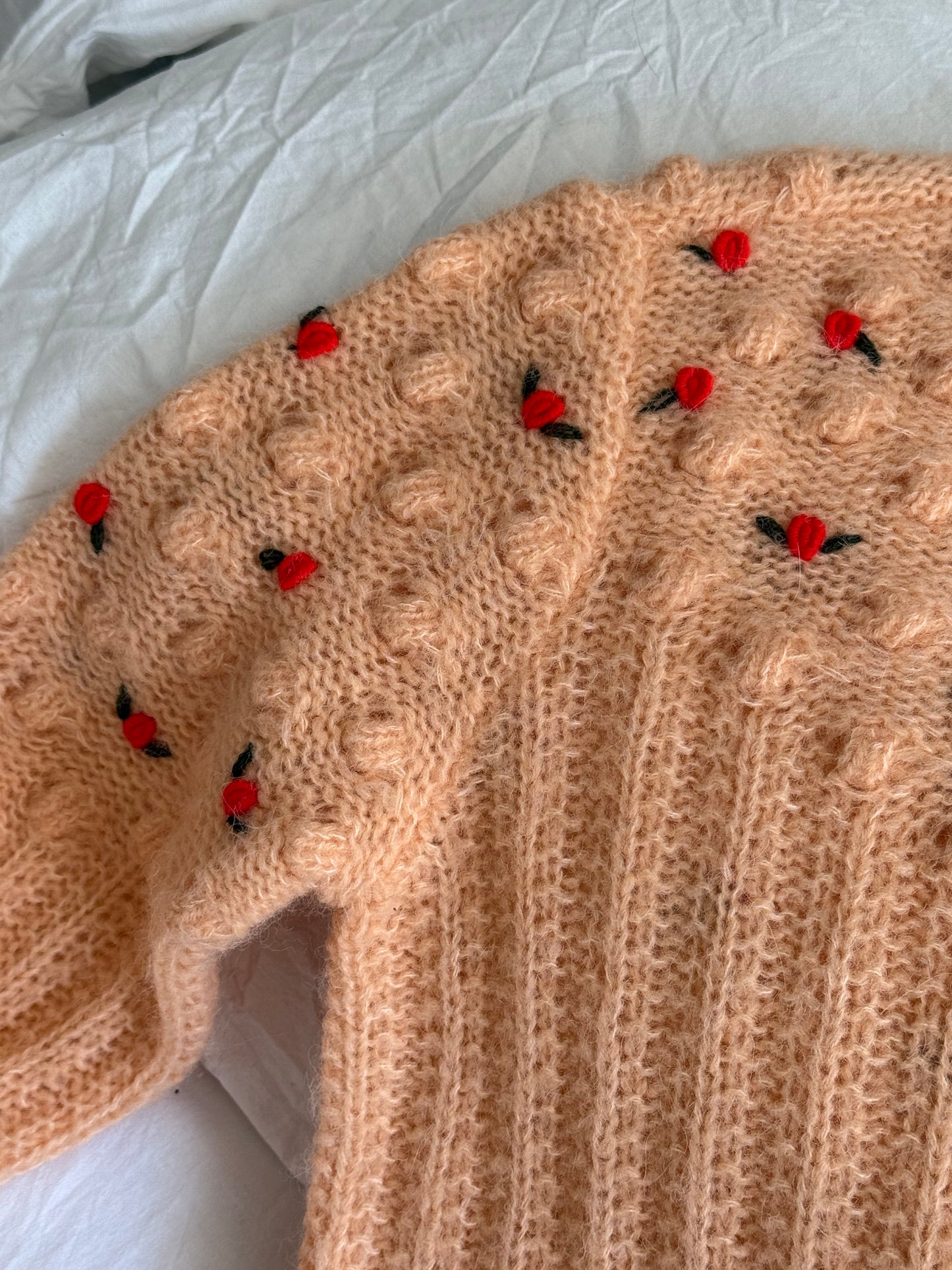 Notes du Nord Flower Embroidered Cardigan