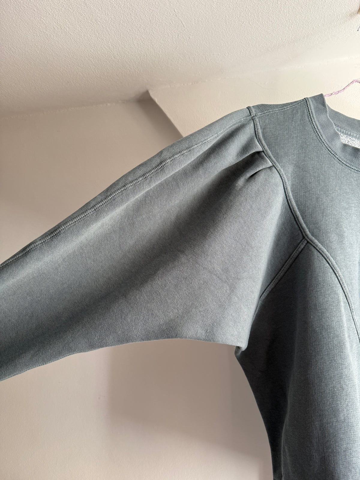 Isabel Marant Étoile Washed Grey-Blue Panel Sweatshirt