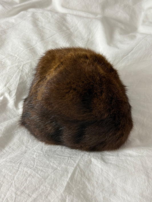 Vintage Brown Fur Hat
