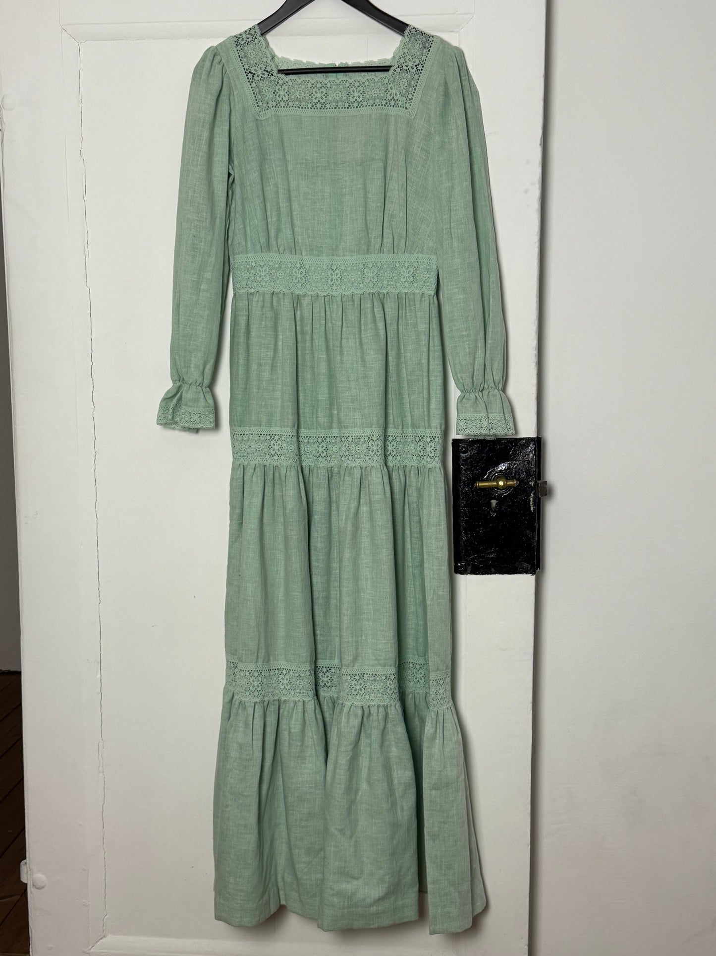 Vintage Mint Green Maxi Dress