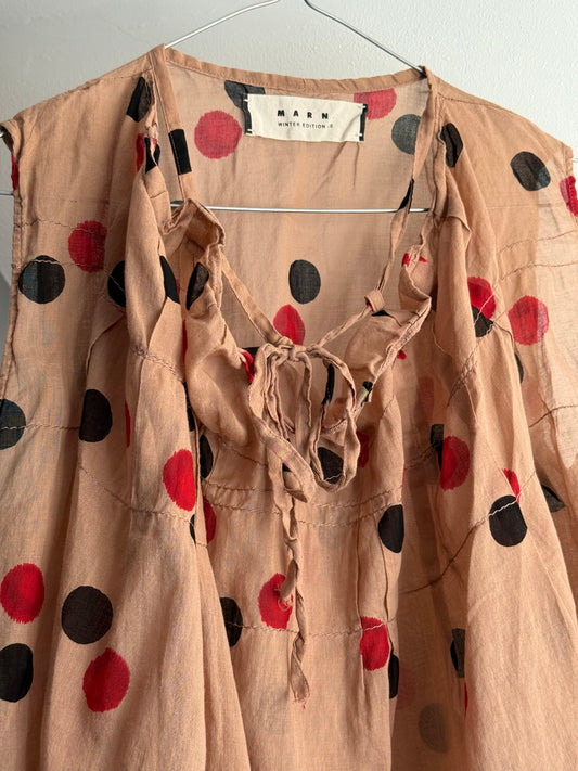 Marni Winter Edition 2010 Polka Dot Cotton Top