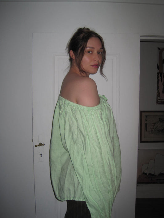 Sleeper Green Balloon Blouse