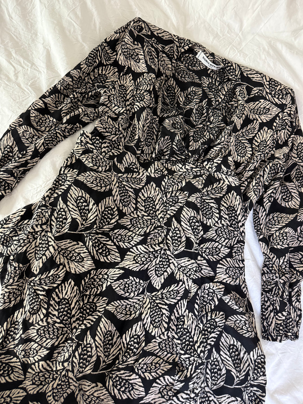 Rare Vintage Sonia Rykiel Set with Leaf Pattern