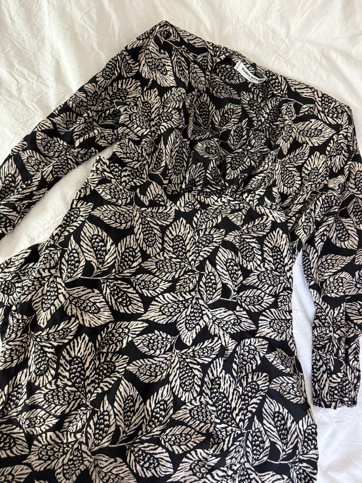 Rare Vintage Sonia Rykiel Set with Leaf Pattern