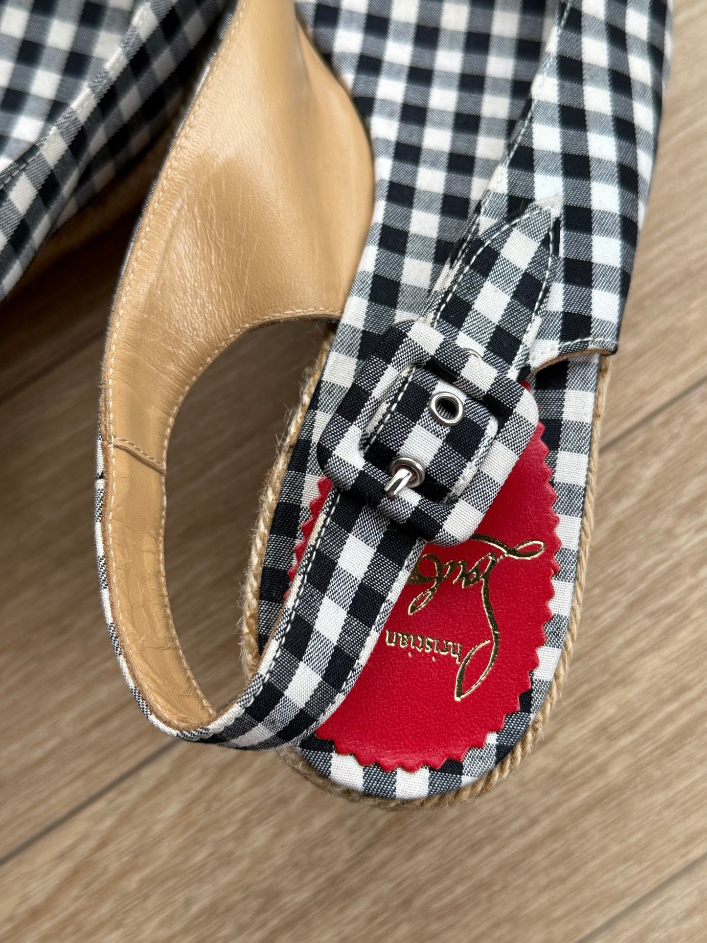 Christian Louboutin Espadrillas in Black and White