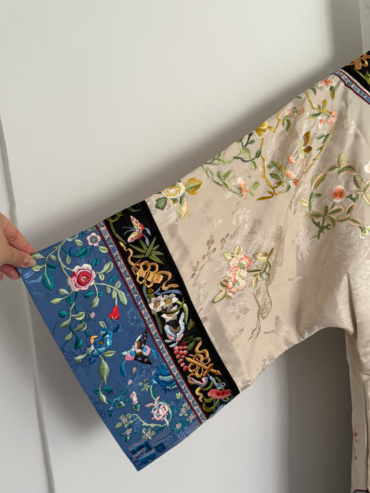 FANAJIN Heavy Embroidered Silk Robe