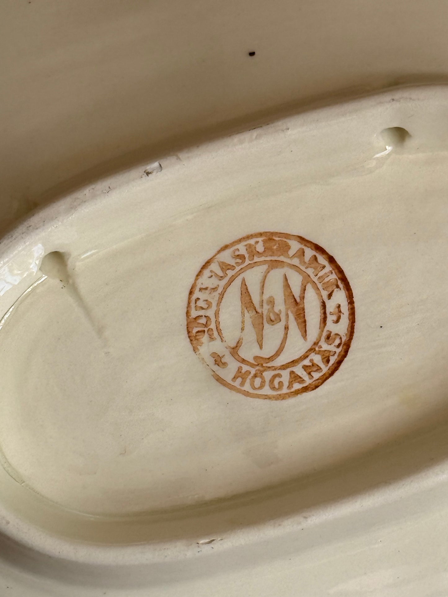 Vintage 1930-1940 Swedish Ceramic Serving Platter