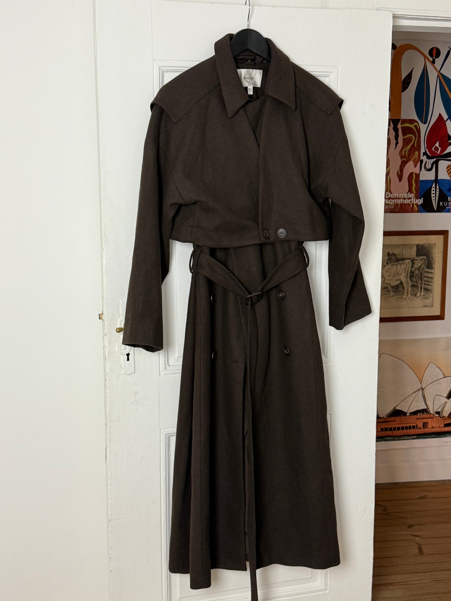 Gestuz Brown 2 Pieces Trenchcoat