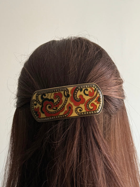 Vintage Barette in Burnt Colors