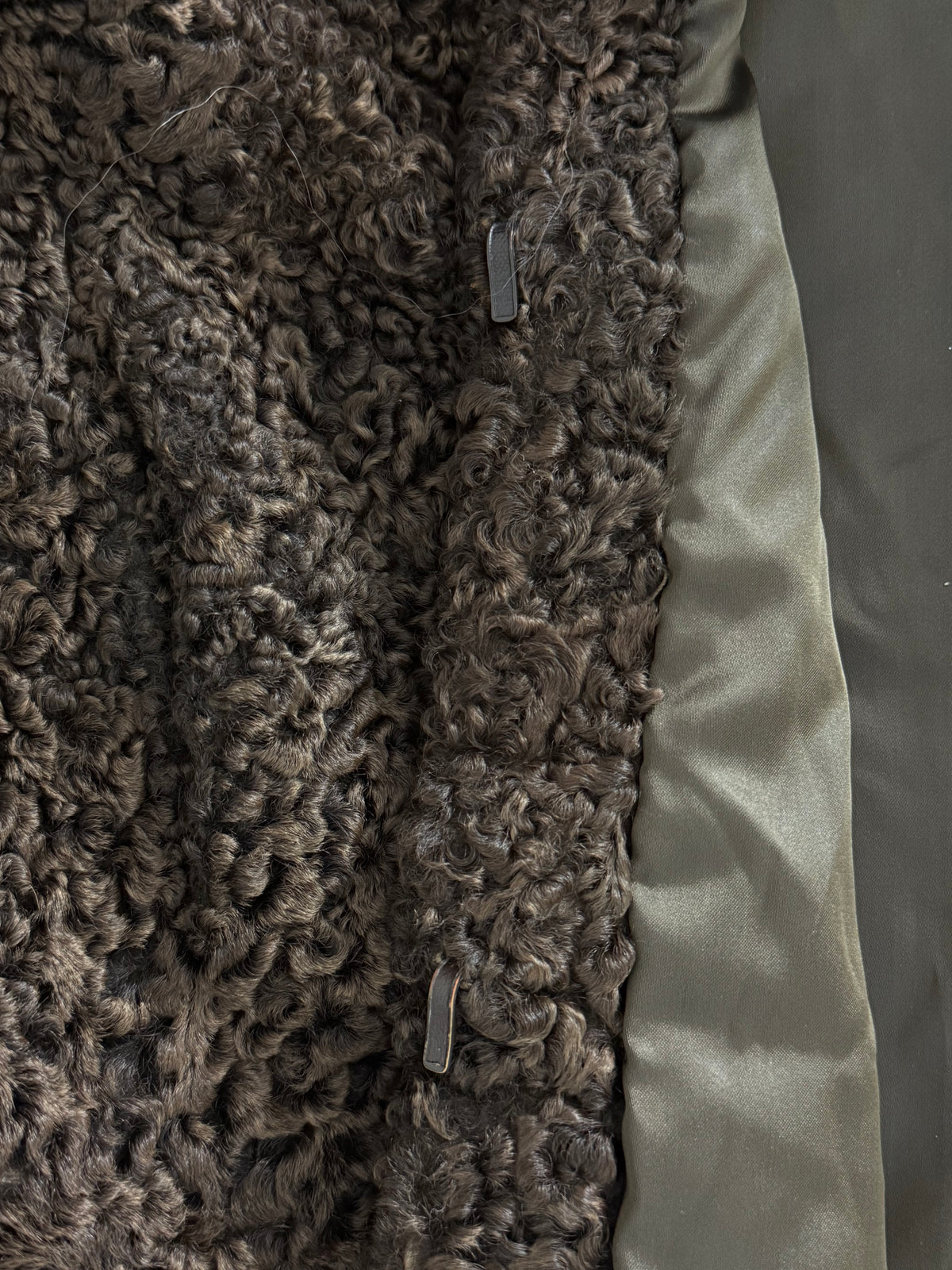 1950s Vintage Fur Coat in Deep Brown with Soft Contrast Collar