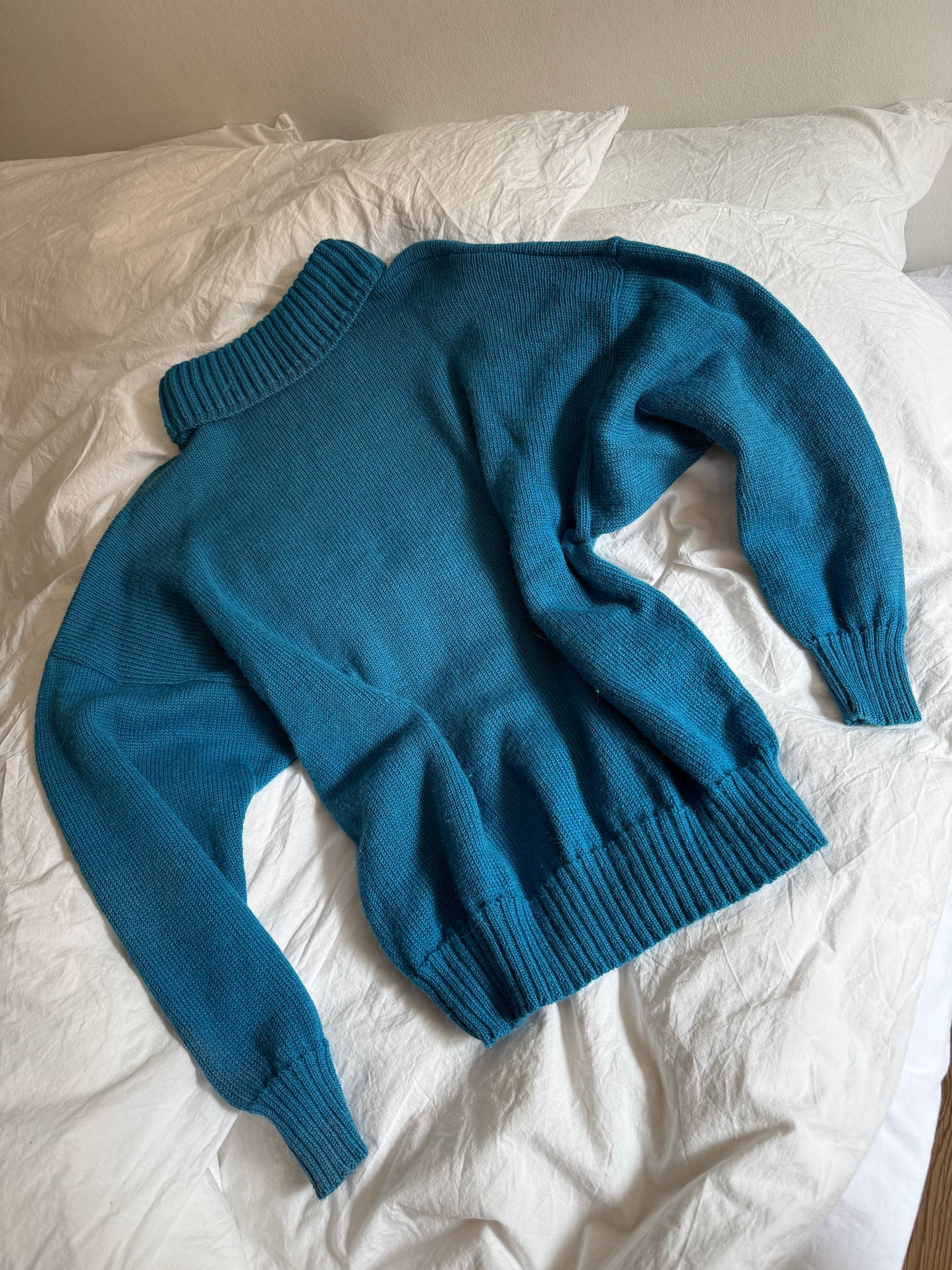Vintage Krizia Wool Sweater with Jaguar and Logo Embroidery