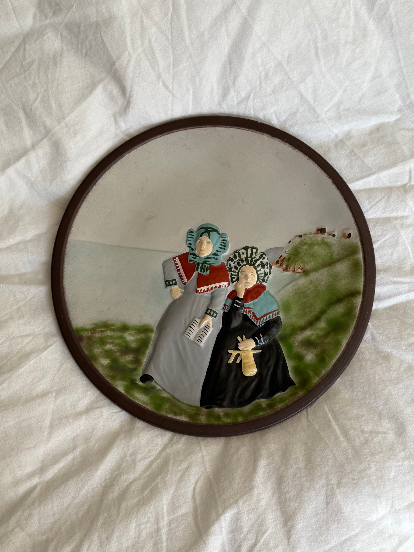 Vintage BOFA Bornholm 1950-60s Ceramic Wall Plaque