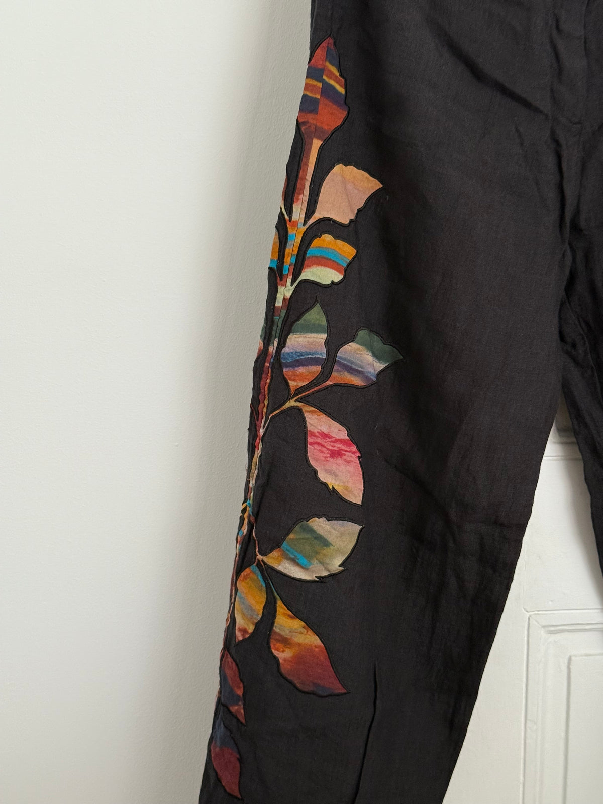 Carolina K x Helena Christensen Appliqué Linen Pants