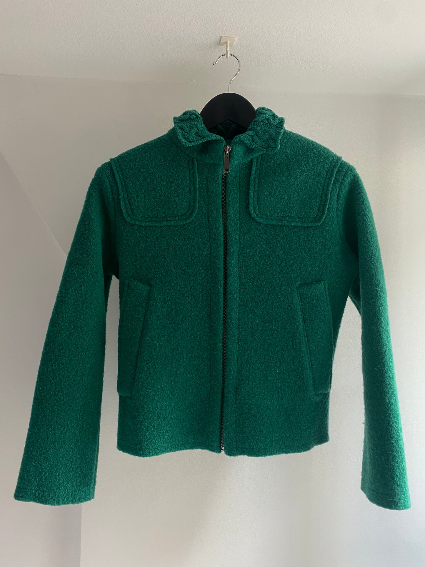 Green Diesel Jacket Made From 100% Wool