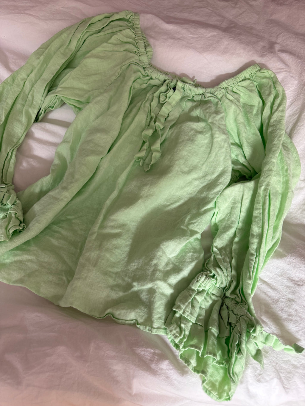 Sleeper Green Balloon Blouse
