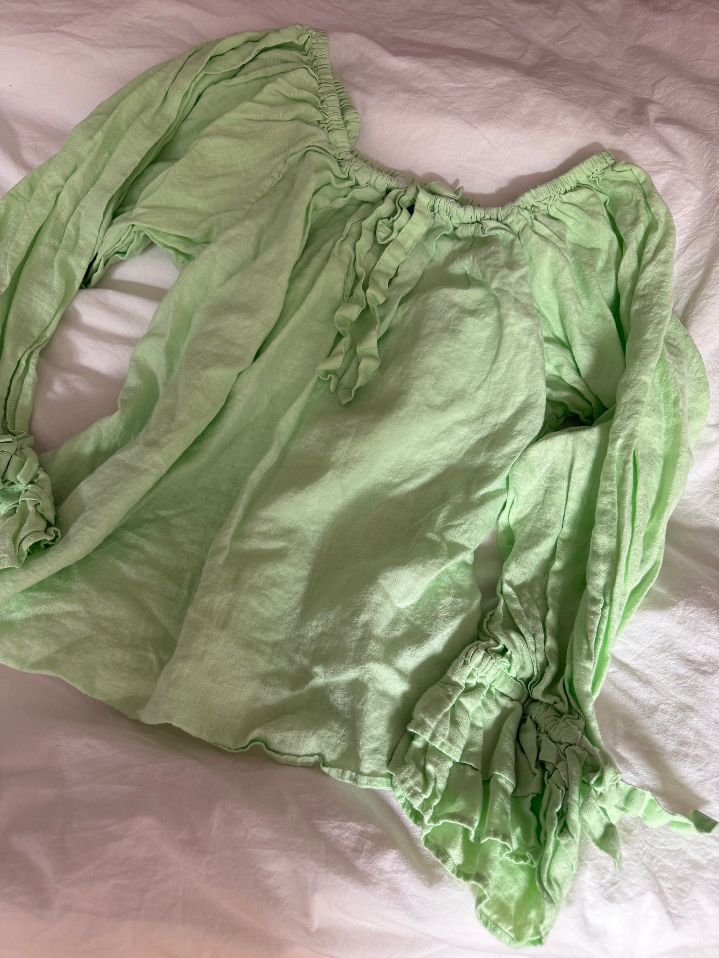 Sleeper Green Balloon Blouse