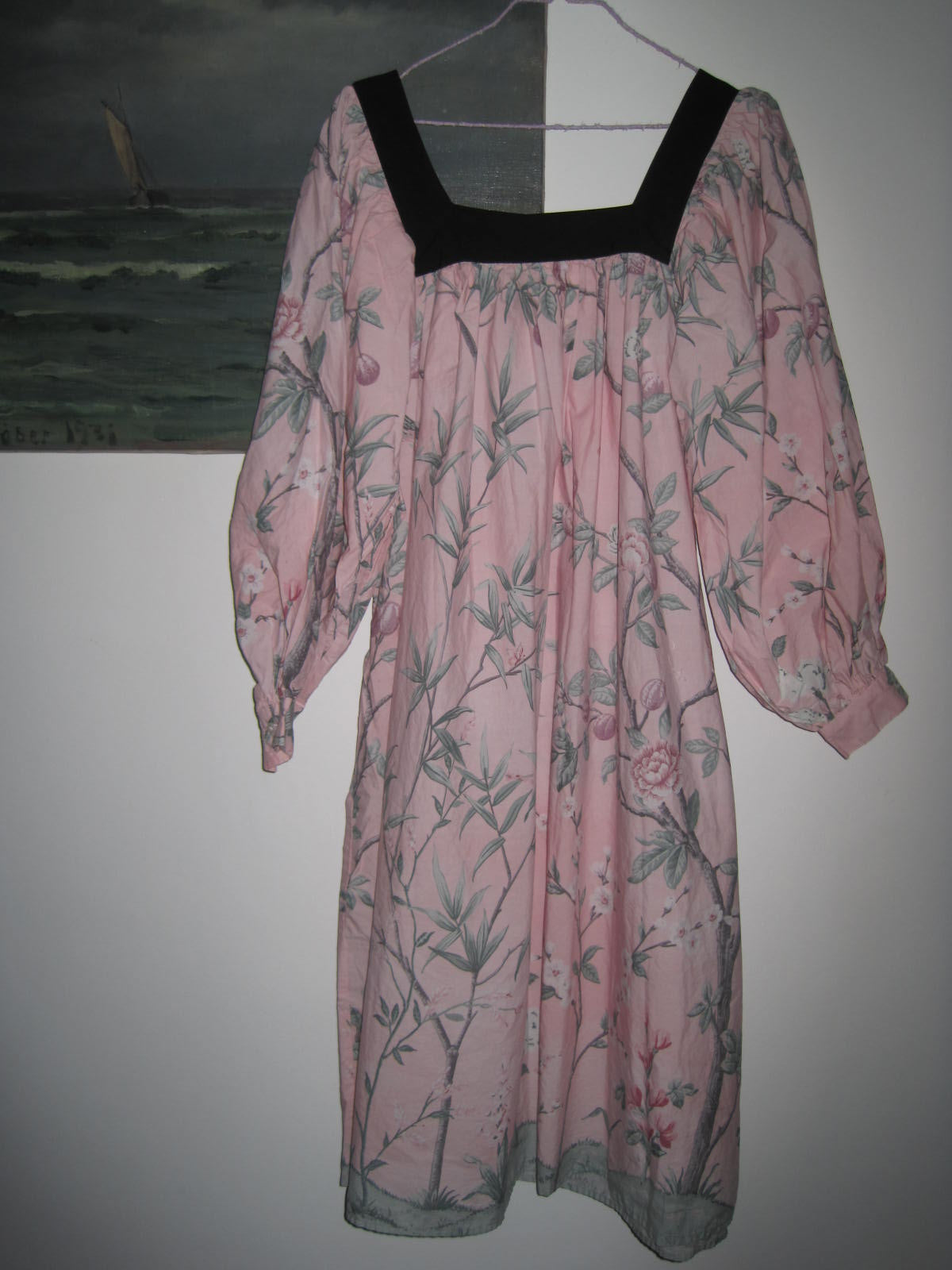 BATSHEVA X LAURA ASHLEY Midi Dress with Flower and Butterfly Pattern